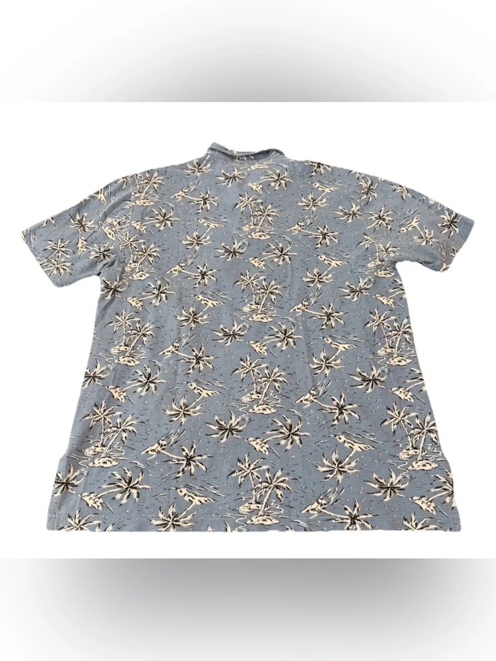 VTG 90Polo by Ralph Lauren Men's AlI-Over Palm Tree Print ShortSleeve Polo Shirt